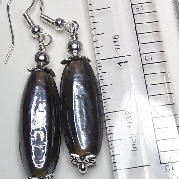 bohemian earrings 075# Bohemian glass pickle pickle earrings cosplay bohocore fa - Picture 3 of 6